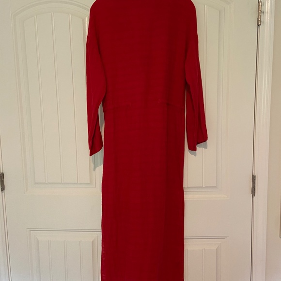 Mara Hoffman Swim, Red, Cotton, Maxi-Dress - Picture 5 of 12